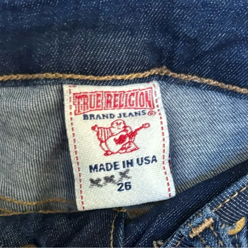 True Religion| Women’s Dark Blue Denim Low Rise Skinny Jeans Sz 26 - Picture 6 of 7
